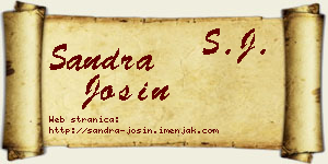 Sandra Josin vizit kartica